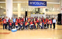 Đoàn thể thao NKT Việt Nam về nước, khép lại những ngày tranh tài tại ASIAN PARA Games 4