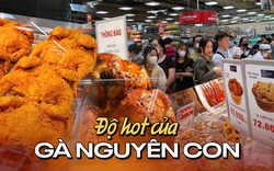 Cơn sốt gà nguyên con giá chưa tới 100k đồng ở các siêu thị tại TP.HCM, phải xếp hàng chờ cả tiếng để mua 