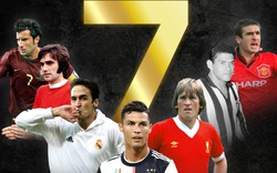 Những số 7 nổi tiếng nhất trong lịch sử bóng đá: Beckham đứng ở nhóm đầu, vẫn phải chào thua Ronaldo