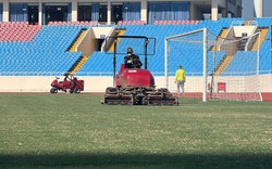 Cận cảnh sân Mỹ Đình 4 ngày trước trận đấu giữa ĐT Việt Nam vs ĐT Iraq, mặt cỏ được chú trọng chăm sóc