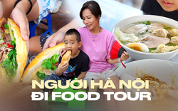 Bà mẹ 8X chia sẻ lịch trình một ngày ngẫu hứng “food tour Hà Nội” bằng xích lô và đi bộ cùng 2 con