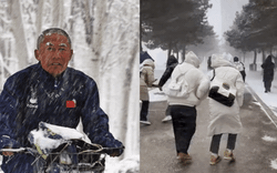 Bão tuyết bất thường càn quét Trung Quốc: Người dân co ro vật lộn với thời tiết kinh hoàng, hàng loạt trường học đóng cửa vì giá lạnh