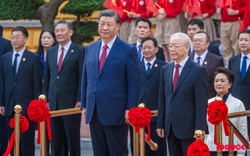 Tổng Bí thư Nguyễn Phú Trọng chủ trì lễ đón Tổng Bí thư, Chủ tịch Trung Quốc Tập Cận Bình