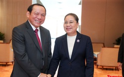 Chùm ảnh: Bộ trưởng Bộ Văn hóa, Thể thao và Du lịch Việt Nam hội đàm với Bộ trưởng Bộ Thông tin, Văn hóa và Du lịch Lào 