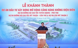 Thủ tướng Phạm Minh Chính tuyên bố khánh thành 4 dự án giao thông quan trọng