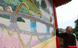 Cận cảnh 16 bức tranh sứ độc bản trên tường được xác lập kỷ lục Việt Nam