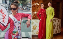 Miss Universe 2022 diện áo dài khi đến Việt Nam 
