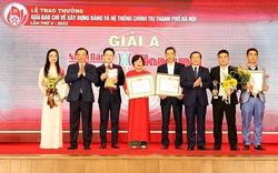 Trao Giải Báo chí về xây dựng Đảng và hệ thống chính trị của thành phố Hà Nội lần thứ V