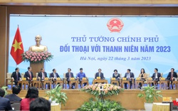 Chùm ảnh: Thủ tướng Chính phủ Phạm Minh Chính đối thoại với thanh niên Việt Nam