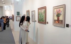 75 tác phẩm được trưng bày tại triển lãm Nghệ thuật Sen Việt 2023