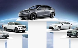 Xe điện lần đầu bán chạy nhất thế giới, vượt 4 xe Toyota nổi tiếng ăn khách