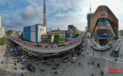 Chính thức thông xe cầu vượt chữ C gần 150 tỉ đồng ở Hà Nội 