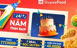 Khoe độ hào phóng kiểu ShopeeFood, vừa khao món ngon giá 7.000 đồng, vừa tung deal cực đỉnh mừng 7 năm tình bạn