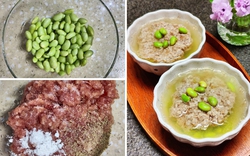 Làm món thịt băm hấp đậu nành mềm mượt mát lành cho cơm nhà thêm ngon