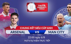 Siêu cúp Anh 2023: Cuộc tái ngộ đầy duyên nợ Man City – Arsenal trực tiếp trên Truyền hình MyTV