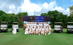 18 thí sinh Miss Universe Vietnam ấn tượng với sân golf The Bluffs Grand Ho Tram