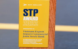 Eximbank nhận giải thưởng STP Award từ ngân hàng Bank of New York Mellon