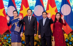Thủ tướng Phạm Minh Chính chủ trì lễ đón Thủ tướng Lào thăm Việt Nam