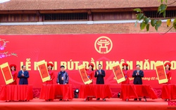Chủ tịch nước Võ Văn Thưởng khai bút đầu năm tại Hà Nội