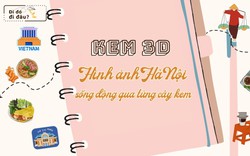 Kem 3D - Hình ảnh Hà Nội sống động qua từng cây kem