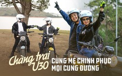 Mẹ U60 cùng con trai đi phượt hàng nghìn cây số bằng xe máy