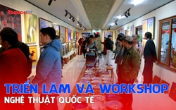 Trưng bày nhiều tác phẩm tranh của 28 họa sỹ quốc tế trong tuần lễ Triển lãm và Workshop nghệ thuật quốc tế