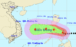 Vào biển Đông, bão Hagupit sẽ giảm cấp