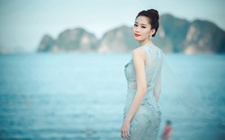 Hoa hậu Đặng Thu Thảo đẹp tựa trong tranh