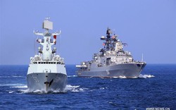 Bất ngờ Nga và Trung “múa võ” phô diễn chiến hạm hải quân
