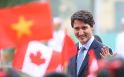 Những hình ảnh đầu tiên của Thủ tướng Canada tại sân bay Đà Nẵng