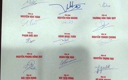 Đây là toàn bộ chữ ký của U23 Việt Nam