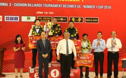 Trần Quyết Chiến vô địch giải Billiards Carom 3 băng quốc tế Bình Dương 