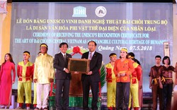 Quảng Nam đón bằng của UNESCO ghi danh nghệ thuật Bài Chòi
