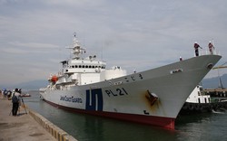 Clip tàu Lực lượng Bảo vệ bờ biển Nhật Bản tới Đà Nẵng
