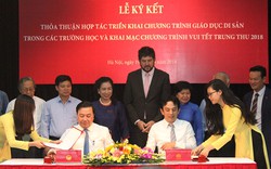 Ký kết thỏa thuận hợp tác triển khai chương trình giáo dục di sản tại Hoàng thành Thăng Long