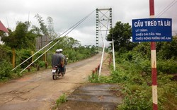 Đồng Nai: Đứt cầu treo, 4 người rớt xuống sông