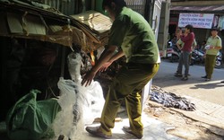 TP.HCM: Phát hiện hàng trăm thùng linh kiện xe máy không rõ nguồn gốc