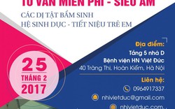 Trẻ dị tật sinh dục được khám miễn phí tại Bệnh viện Việt Đức