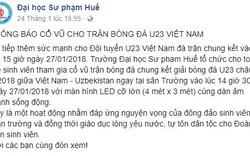 Giáo dục lòng yêu nước cho sinh viên bằng việc cổ vũ U23 Việt Nam