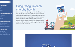 Cổng thông tin dành cho phụ huynh – an toàn khi dùng Facebook