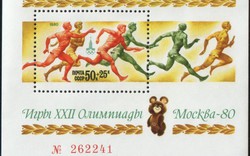Dấu ấn Olympic Moskva 1980 qua tem và bưu thiếp