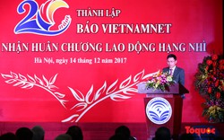 Báo điện tử VietNamNet nhận Huân chương Lao động hạng Nhì
