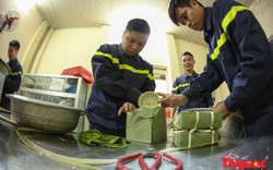 Nồi bánh chưng Tết của những người “trấn áp giặc lửa“