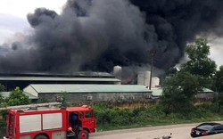 Hải Phòng: Cháy nhà xưởng hơn ngàn mét vuông, khói đen bốc cao hàng trăm mét