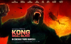 Ngày đầu ra rạp, siêu phẩm “Kong: Skull Island” kiếm được 3,7 triệu USD