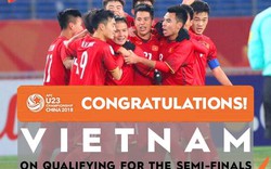 Fan hâm mộ thế giới chúc mừng chiến thắng của U23 Việt Nam trên Facebook