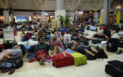 Sân bay Lombok quá tải vì hàng ngàn du khách trở về sau động đất