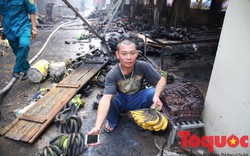 Hiện trường chợ Quang tan hoang sau đám cháy đúng ngày rằm