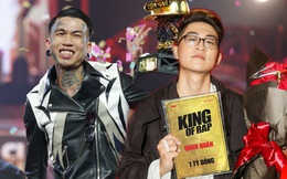 Dế Choắt (Rap Việt) nhận &quot;ít&quot; hơn ICD (King Of Rap) nửa tỷ tiền mặt, còn các giải thưởng khác thì sao?