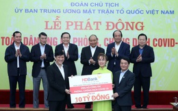 HDBank ủng hộ 10 tỷ đồng phòng, chống Covid-19, chuẩn bị tung gói tín dụng ưu đãi 10.000 tỷ đồng để bình ổn thị trường